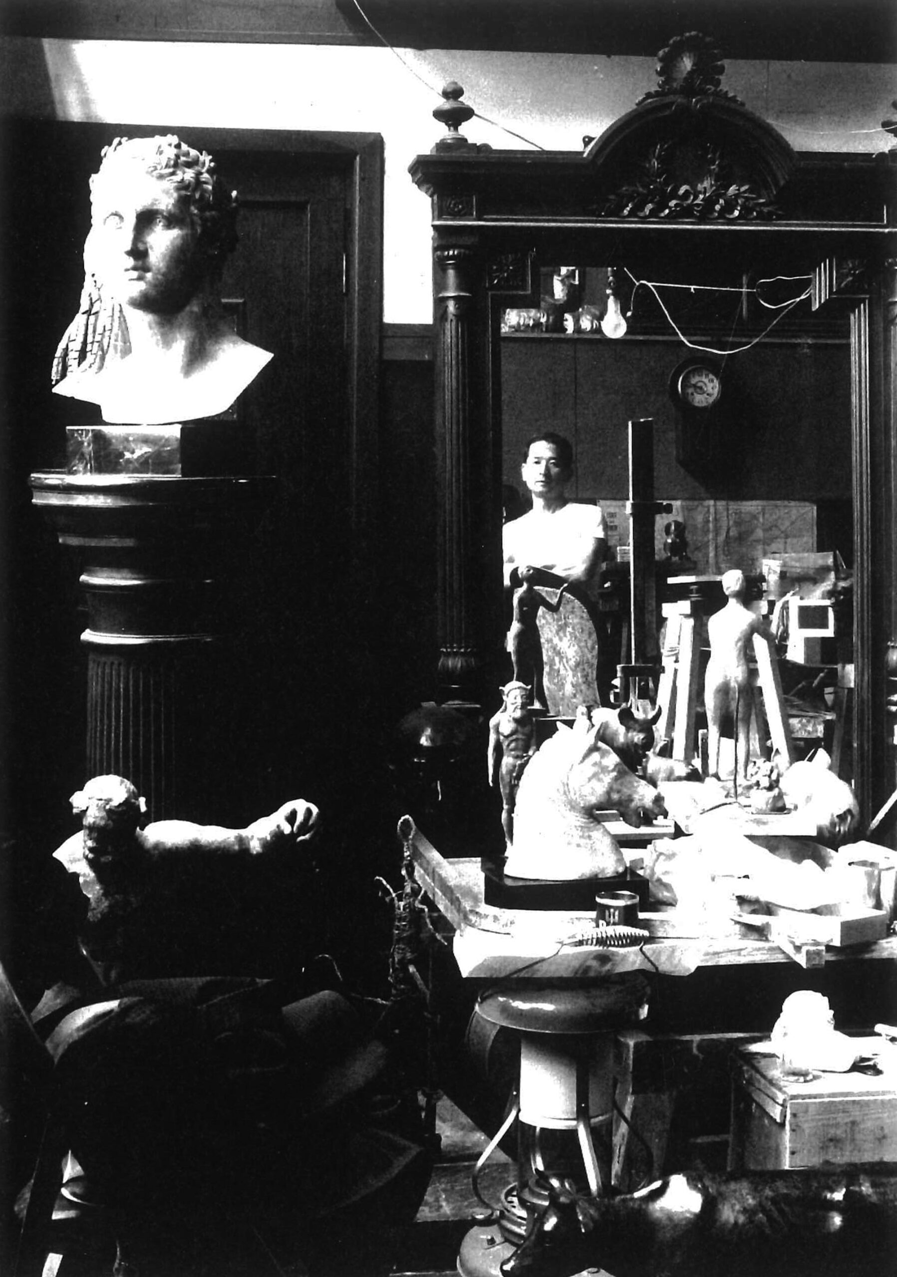 彫刻家 西 常雄先